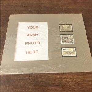 Army Photo Frame with Stamp Display
